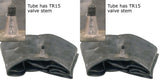 4.00-18 4.00-19 Carlisle Farm Tractor Implement Tire Inner Tubes TR 15 Rubber Valve SET OF 2